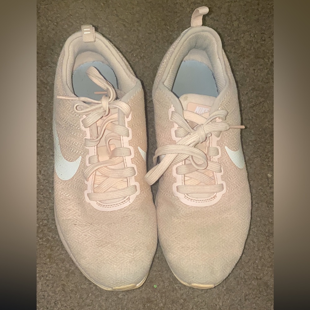 Pink Nike running shoes size 5.5Y